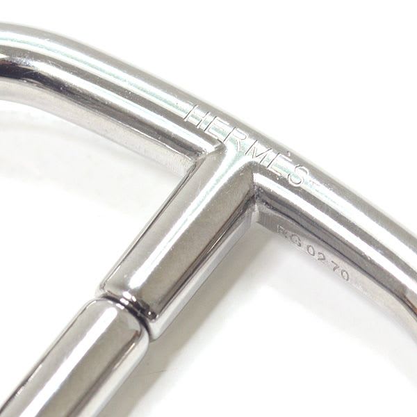 Hermes Key Holder Chaine D'ancre Metal Silvery Bag Charm Ring — view 6
