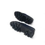 Celine Margaret Loafer Leather Shoes Navy Gold Triomphe Flat — view 6