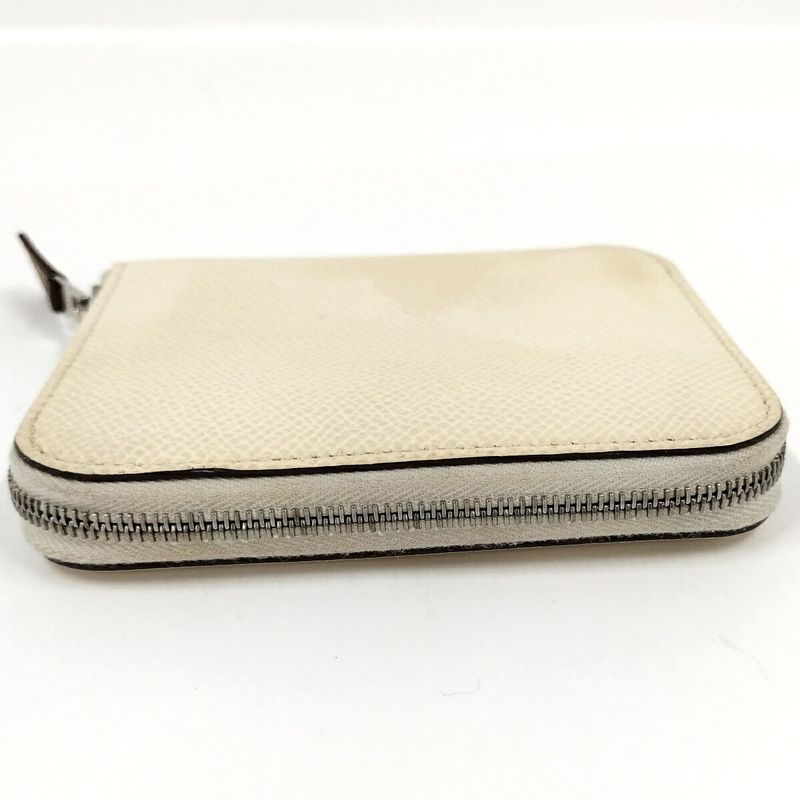 Hermes Azap Silk-in Compact Coin Case Leather Ivory — view 6