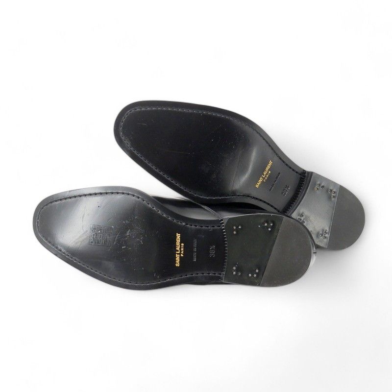 Saint Laurent Paris Dress Shoes 38.5 Lace Up Leather Derby — view 8