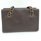Chanel Shoulder Tote Bag Leather Brown