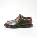 Gucci 5 Leather Shoes Dress Lace Up Green Brown — view 2
