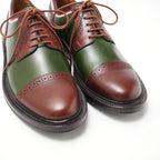 Gucci 5 Leather Shoes Dress Lace Up Green Brown — view 5