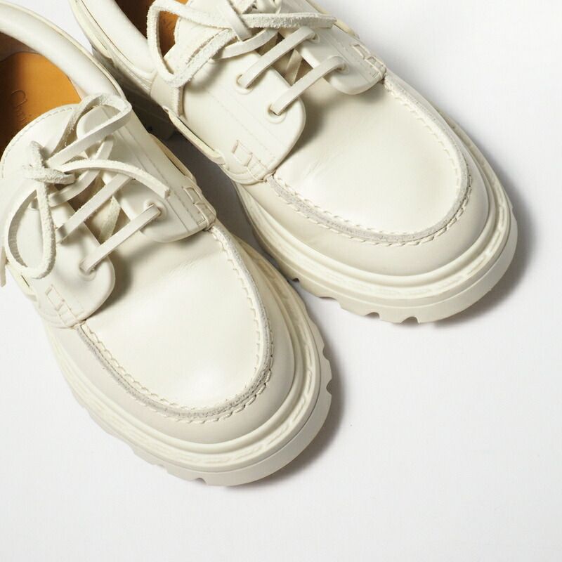 Dior Walker Deck Shoes 35 Leather Ivory — view 4