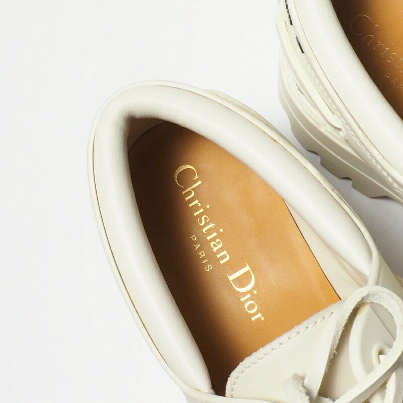 Dior Walker Deck Shoes 35 Leather Ivory — view 7