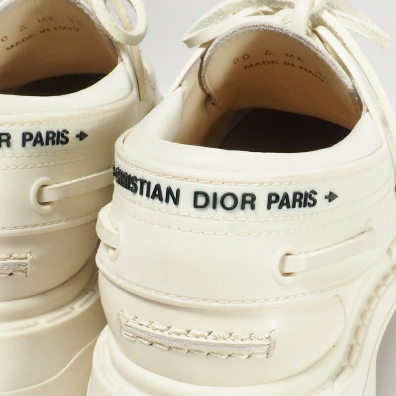 Dior Walker Deck Shoes 35 Leather Ivory — view 5