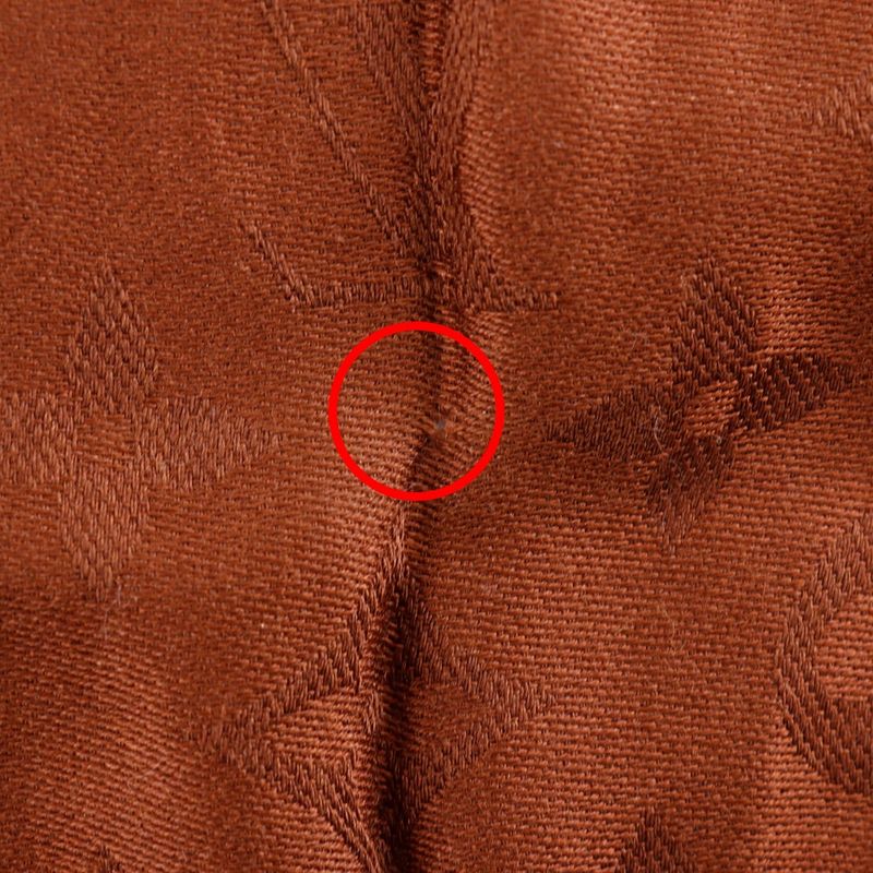 Louis Vuitton Monogram Silk Wool Brown Shawl — view 6