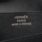 Hermes Bifold Wallet Bearn Compact Black Leather Calf — view 4