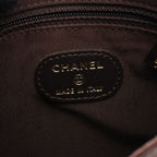 Chanel Shoulder Bag Bronze Leather Logo Sacoche — view 5