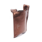 Chanel Shoulder Bag Bronze Leather Logo Sacoche — view 3