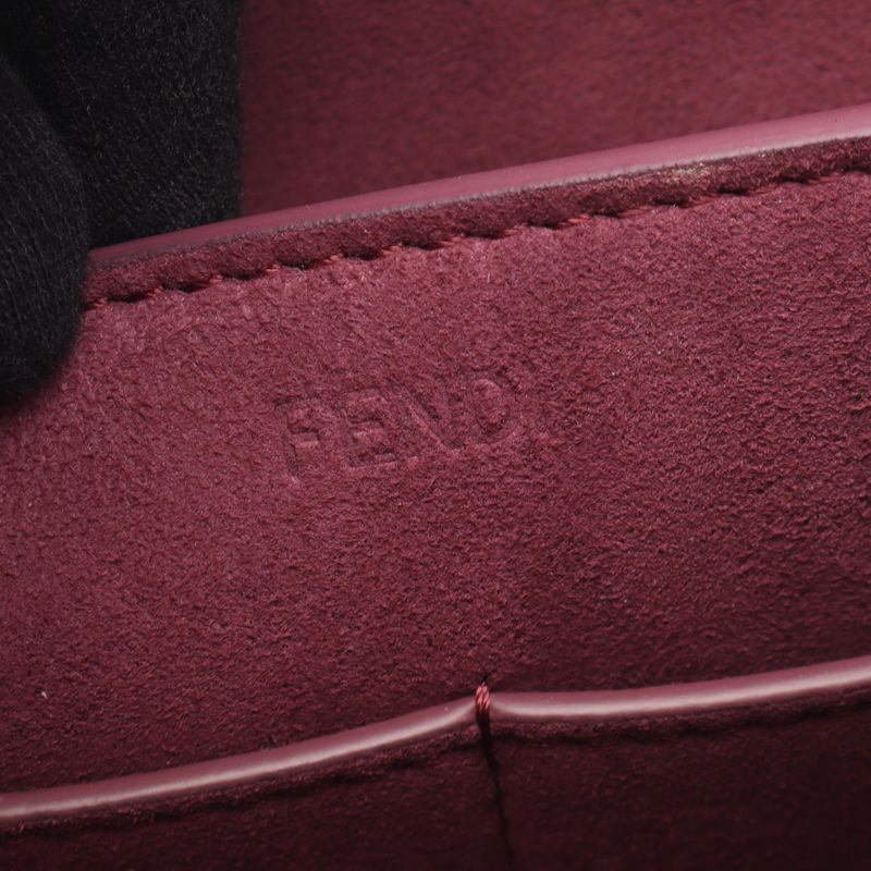 Fendi Tote Bag Origami Medium 8 Bh414 Pink Purple Leather — view 5