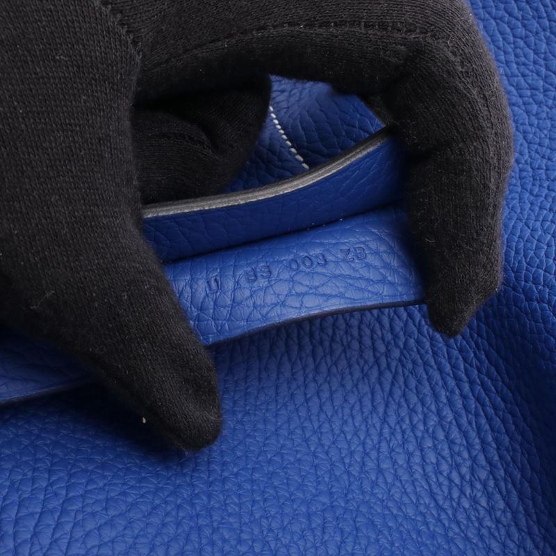 Hermes Tote Bag Cabas Serie 31 Blue Royale Leather — view 6