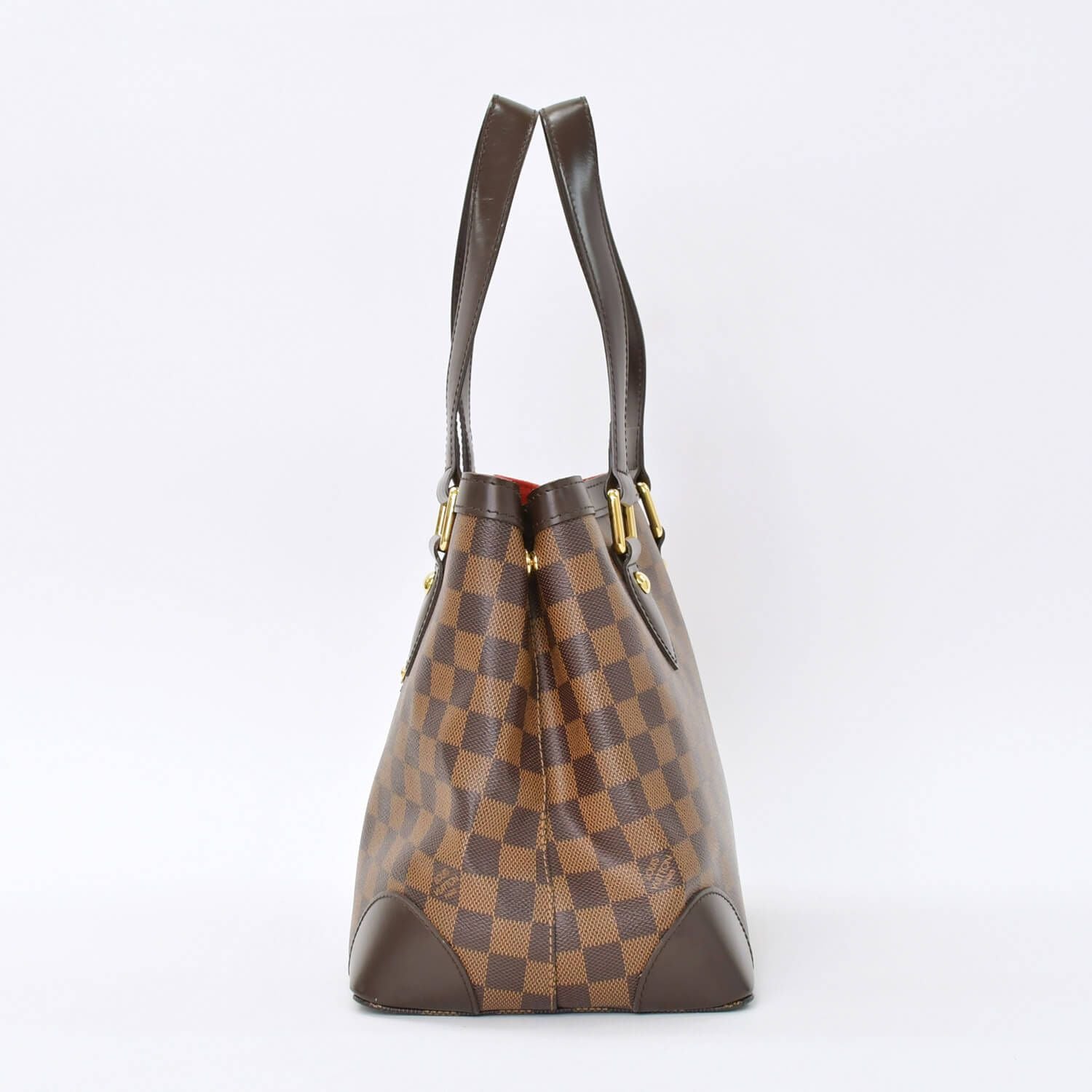 Louis Vuitton Hampstead PM Handbag Brown Damier Gold — view 2