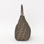 Fendi Tote Bag Zucca Pattern Canvas Brown Silver — view 4