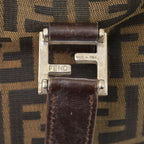 Fendi Tote Bag Zucca Pattern Canvas Brown Silver — view 6