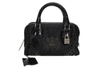 Loewe Mini Amazona Mini Andbag Satin Beads Crystal Black Silver