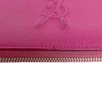 Yves Saint Laurent Round Zipper Long Wallet Pink — view 9