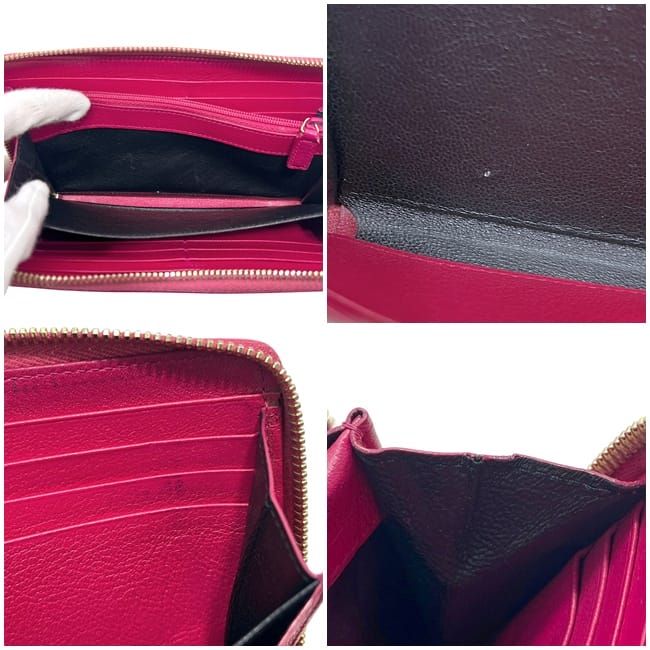 Yves Saint Laurent Round Zipper Long Wallet Pink — view 6