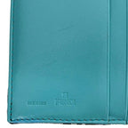 Fendi Trifold Wallet Blue Black Zucchino 8 M0023 — view 7