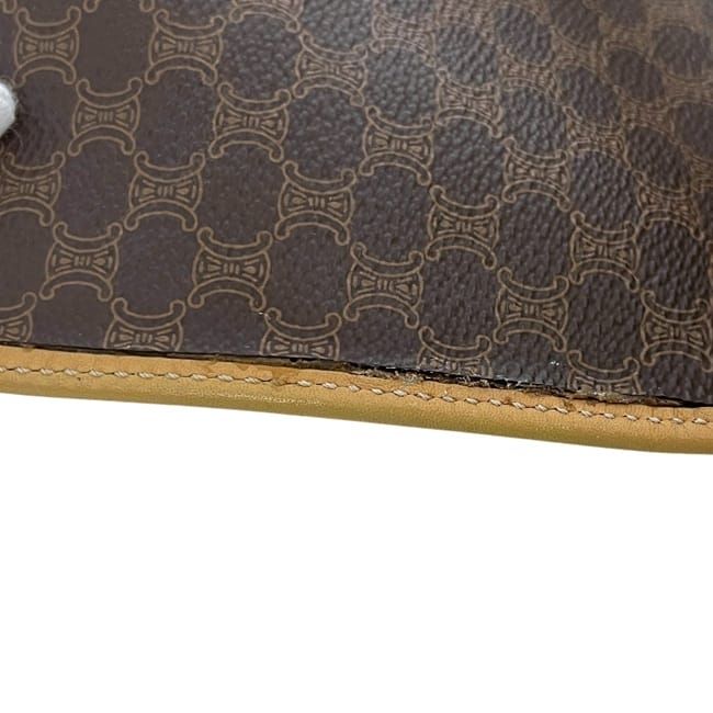 Celine Shoulder Bag Brown Macadam Crossbody Leather