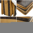 Celine Shoulder Bag Brown Macadam Crossbody Leather