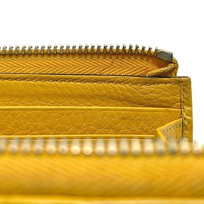 Gucci L-shaped Zipper Long Wallet Beige Yellow GG Canvas Bamboo — view 5