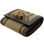 Gucci Bifold Wallet Diana Compact Beige Brown Jumbo GG — view 3