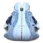 Louis Vuitton Trainer Line Monogram Denim Bleached Sneakers — view 6