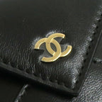 Chanel Christmas Limited Card Case Ap5041 2026 SS Calfskin Black — view 7