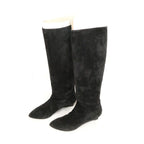 Bottega Veneta Long Boots 36.5 Suede Wedge Sole — view 3
