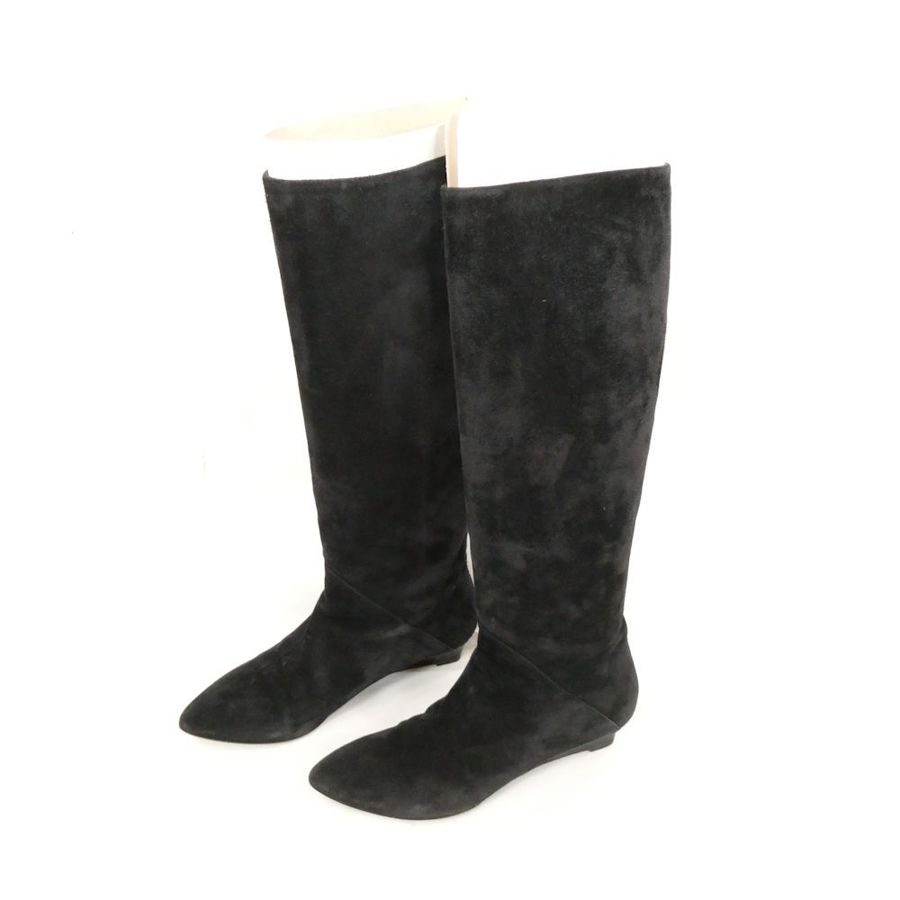 Bottega Veneta Long Boots 36.5 Suede Wedge Sole — view 3