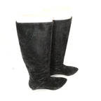 Bottega Veneta Long Boots 36.5 Suede Wedge Sole — view 5