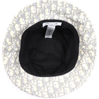 Dior Trotter Oblique Bucket Hat Ivory Gray 11 Dob923 I132 — view 5