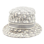 Dior Trotter Oblique Bucket Hat Ivory Gray 11 Dob923 I132 — view 3