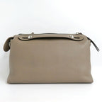 Fendi Visible Medium Leather 8 Bl146 Cuff Grey 2-Way Handbag — view 3