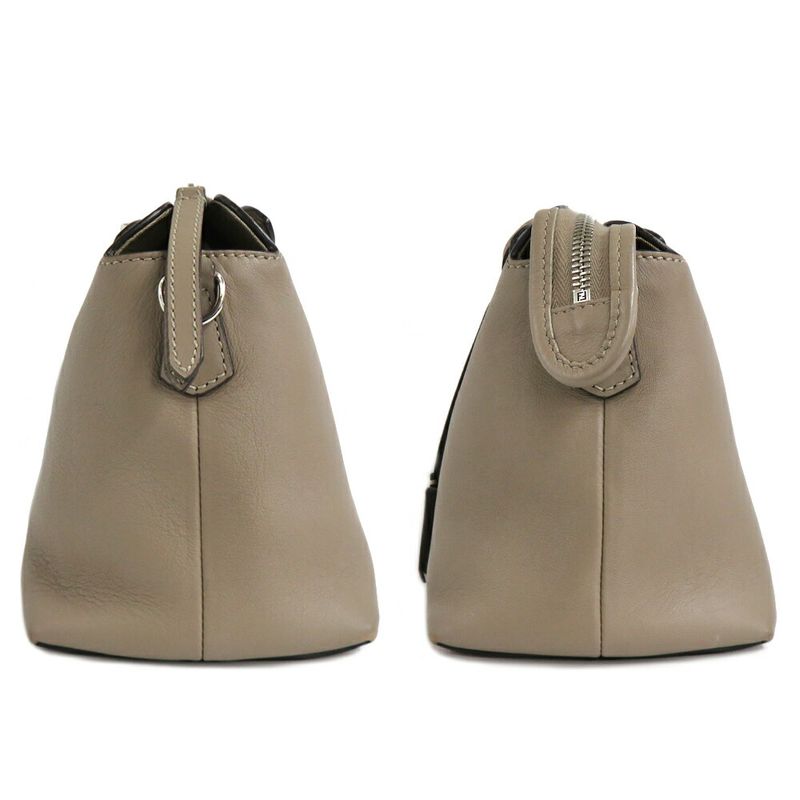 Fendi Visible Medium Leather 8 Bl146 Cuff Grey 2-Way Handbag — view 4