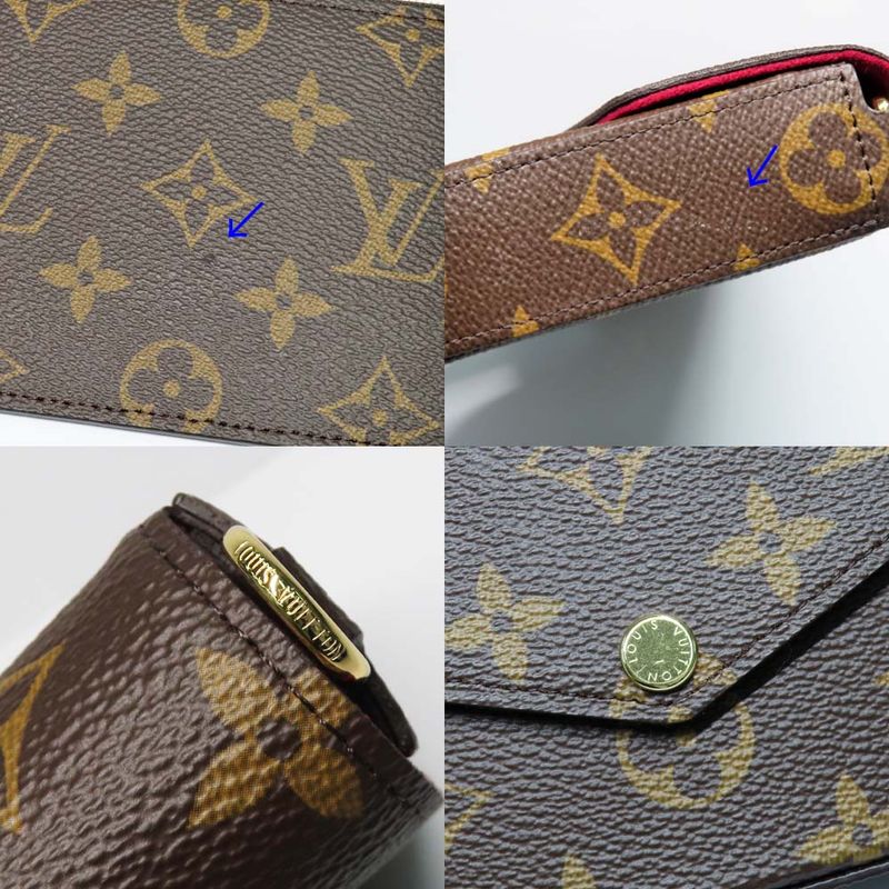 Louis Vuitton Pochette Felicie Monogram Chain Shoulder Clutch — view 9