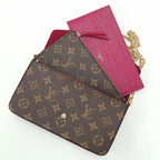 Louis Vuitton Pochette Felicie Monogram Chain Shoulder Clutch — view 6