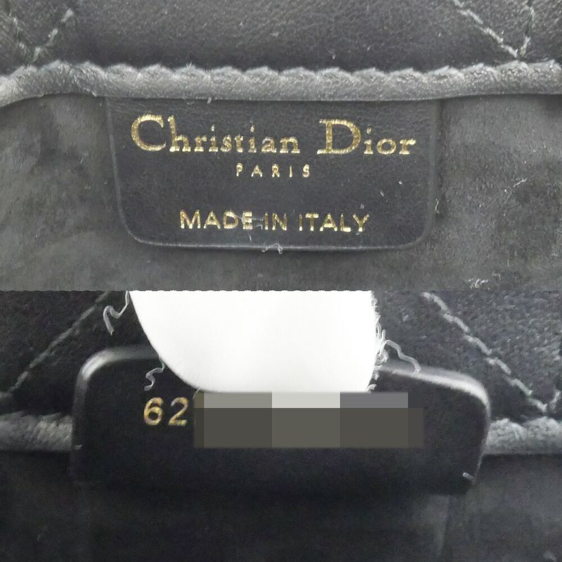Dior Book Tote Handbag Mini Shoulder Macro Kana Jukafu Black Whp — view 7
