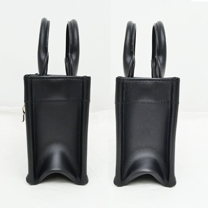 Dior Book Tote Handbag Mini Shoulder Macro Kana Jukafu Black Whp — view 4