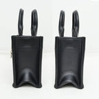 Dior Book Tote Handbag Mini Shoulder Macro Kana Jukafu Black Whp — view 4