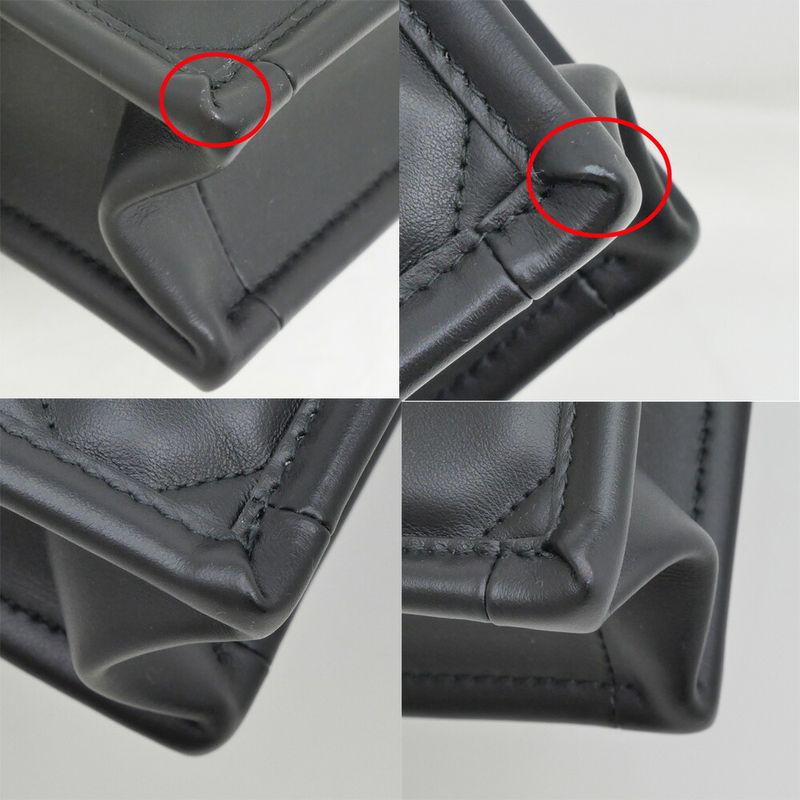 Dior Book Tote Handbag Mini Shoulder Macro Kana Jukafu Black Whp — view 9