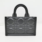 Dior Book Tote Handbag Mini Shoulder Macro Kana Jukafu Black Whp — view 3