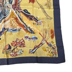Hermes Carre 90 Scarf Silk Kuggor Tree Brown — view 5