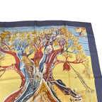Hermes Carre 90 Scarf Silk Kuggor Tree Brown — view 3