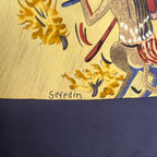 Hermes Carre 90 Scarf Silk Kuggor Tree Brown — view 7