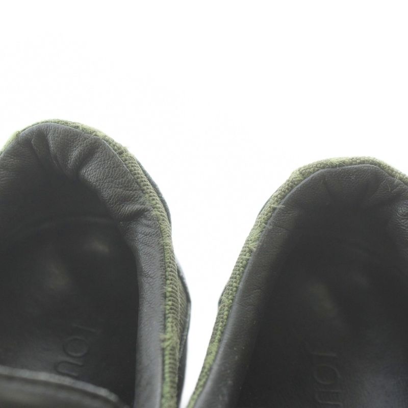 Louis Vuitton Monogram Mini Sneakers Canvas Leather Low Cut 36.5 — view 4
