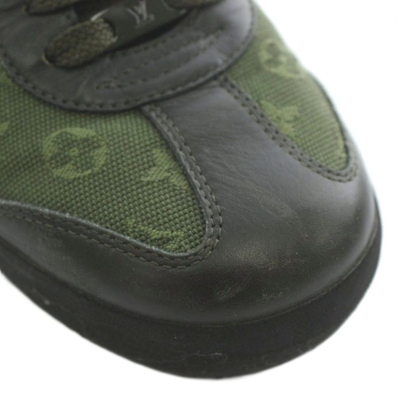 Louis Vuitton Monogram Mini Sneakers Canvas Leather Low Cut 36.5 — view 8