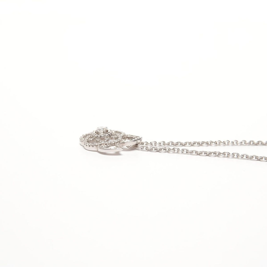 Chanel Necklace Diamond Camellia 750 18K WG — view 4
