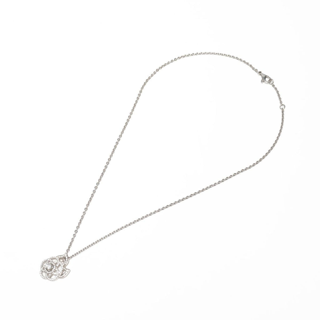 Chanel Necklace Diamond Camellia 750 18K WG — view 2